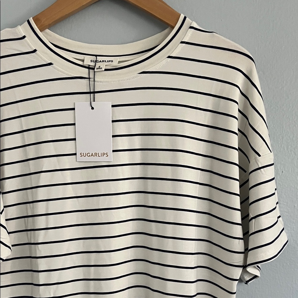 Sugarlips Rayon Striped Tee